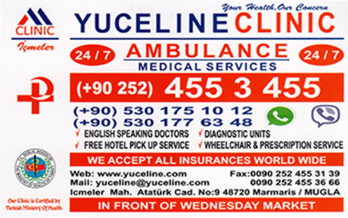Yuceline Clinic Icmeler - Click to visit F.A.Q page